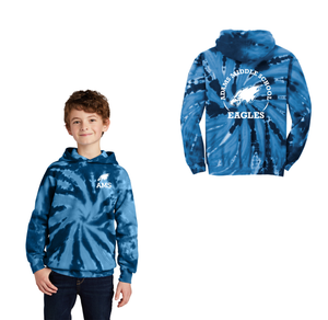 Adams Middle School Spirit Wear 2024-25 On Demand-Youth Tie-Dye Pullover Hooded Sweatshirt