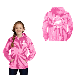 Adams Middle School Spirit Wear 2024-25 On Demand-Youth Tie-Dye Pullover Hooded Sweatshirt