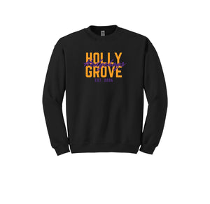 Holly Grove Elementary Spirit Wear On Demand 2024/25-Adult Unisex Crewneck Sweatshirt Typographic