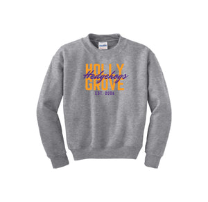 Holly Grove Elementary Spirit Wear On Demand 2024/25-Youth Unisex Crewneck Sweatshirt Typographic