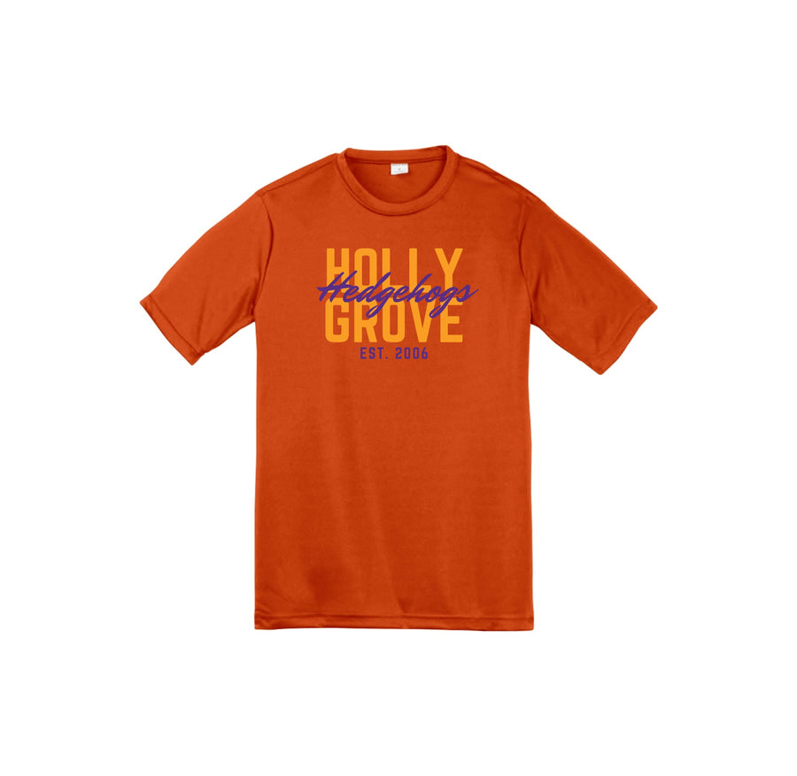 Holly Grove Elementary Spirit Wear On Demand 2024/25-Youth Unisex Dri-Fit Shirt Typographic