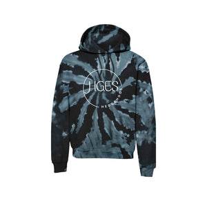 Holly Grove Elementary Spirit Wear On Demand 2024/25-Adult Unisex Tie-Dye Hoodie Round HGES