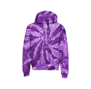 Holly Grove Elementary Spirit Wear On Demand 2024/25-Adult Unisex Tie-Dye Hoodie Round HGES