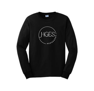 Holly Grove Elementary Spirit Wear On Demand 2024/25-Adult Unisex Long Sleeve Tee Round HGES