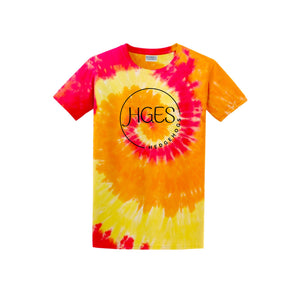 Holly Grove Elementary Spirit Wear On Demand 2024/25-Adult Unisex Tie-Dye Shirt Round HGES