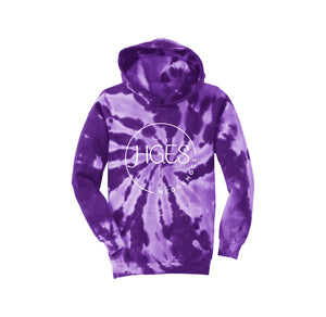 Holly Grove Elementary Spirit Wear On Demand 2024/25-Youth Unisex Tie-Dye Hoodie Round HGES