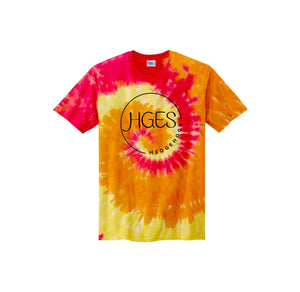 Holly Grove Elementary Spirit Wear On Demand 2024/25-Youth Unisex Tie-Dye Shirt Round HGES