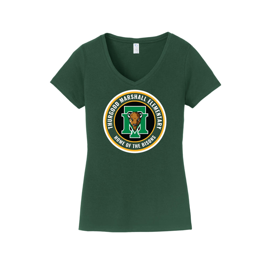 Thurgood Marshall Elementary Spirit Wear 2024-25 On-Demand-Women's Fan Favorite V-Neck Tee On-Demand