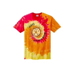 Holly Grove Elementary Spirit Wear On Demand 2024/25-Youth Unisex Tie-Dye Shirt A Place to Belong