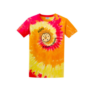 Holly Grove Elementary Spirit Wear On Demand 2024/25-Adult Unisex Tie-Dye Shirt A Place to Belong