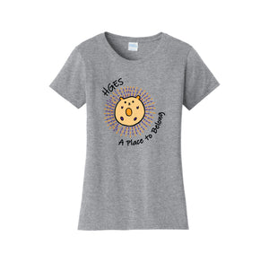 Holly Grove Elementary Spirit Wear On Demand 2024/25-Womens Fan Favorite Tee A Place to Belong