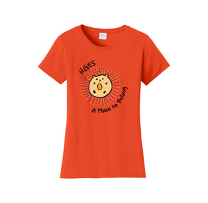 Holly Grove Elementary Spirit Wear On Demand 2024/25-Womens Fan Favorite Tee A Place to Belong