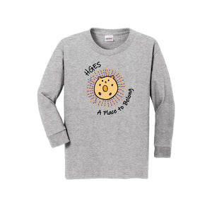 Holly Grove Elementary Spirit Wear On Demand 2024/25-Youth Unisex Long Sleeve Tee A Place to Belong