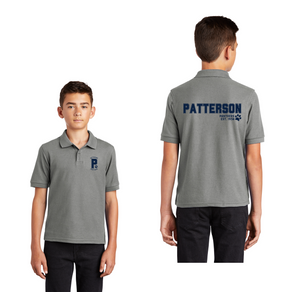 Patterson Elementary Spirit Wear 2024-25 On Demand Store-Youth Unisex Polo Front & Back