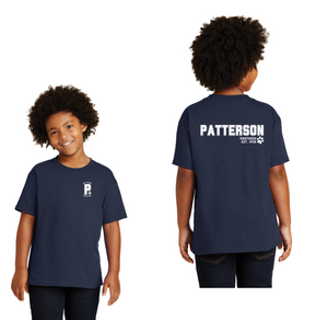 Patterson Elementary Spirit Wear 2024-25 On Demand Store-Youth Unisex T-Shirt Front & Back