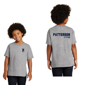 Patterson Elementary Spirit Wear 2024-25 On Demand Store-Youth Unisex T-Shirt Front & Back