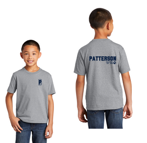 Patterson Elementary Spirit Wear 2024-25 On Demand Store-Youth Unisex Fan Favorite Premium Tee Front & Back