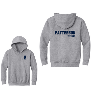 Patterson Elementary Spirit Wear 2024-25 On Demand Store-Youth Unisex Hoodie Front & Back