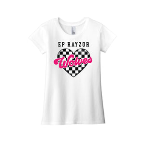 EP Rayzor-Girls Youth Premium Tee On-Demand  Pink Heart