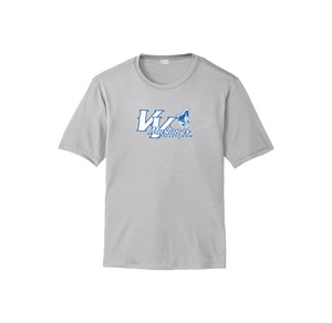 Valley View Elementary-Adult Unisex Dri-Fit Shirt Mustang Logo