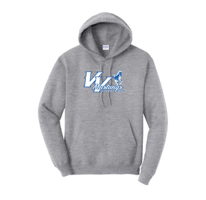 Valley View Elementary-Adult Unisex Hoodie Mustang Logo