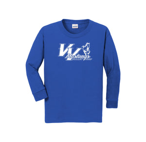 Valley View Elementary Spirit Wear 2024/25 On - Demand Store-Youth Unisex Long Sleeve Tee Mustang