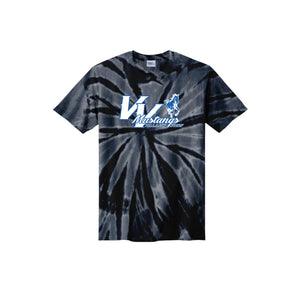 Valley View Elementary-Youth Unisex Tie-Dye Shirt Mustang Logo