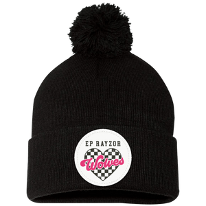 EP Rayzor-SP15 Pom Pom Knit Cap Pink Circle