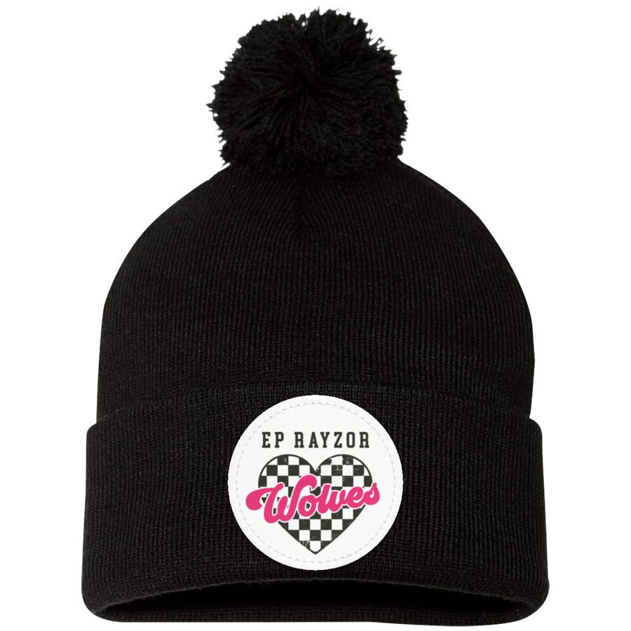 EP Rayzor-SP15 Pom Pom Knit Cap Pink Circle