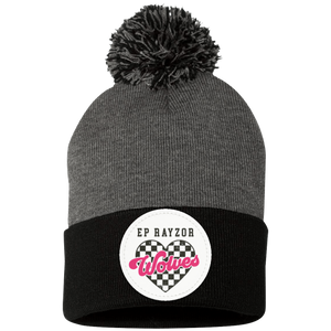 EP Rayzor-SP15 Pom Pom Knit Cap Pink Circle