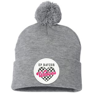 EP Rayzor-SP15 Pom Pom Knit Cap Pink Circle