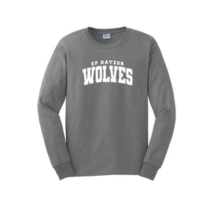 EP Rayzor-Adult Unisex Long Sleeve Tee On-Demand Wolves Text Logo