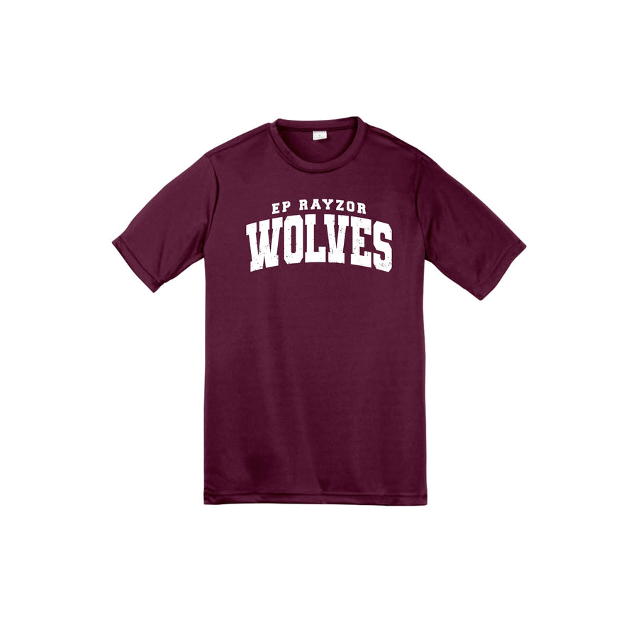 EP Rayzor-Youth Unisex Dri-Fit Shirt On-Demand Wolves Text Logo