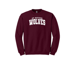 EP Rayzor-Adult Unisex Crewneck Sweatshirt On-Demand Wolves Text Logo