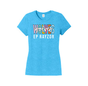 EP Rayzor-Womens District Perfect Tri Tee On-Demand Multi Color Logo