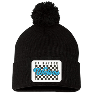 EP Rayzor-SP15 Pom Pom Knit Cap Blue Rectangle