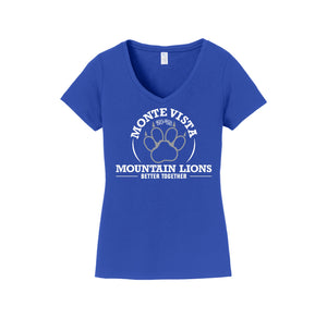 Kyrene Monte Vista Elementary Spirit Wear 2024-25 On-Demand-Womens Fan Favorite V-Neck Tee On-Demand