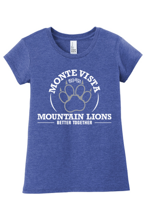 Kyrene Monte Vista Elementary Spirit Wear 2024-25 On-Demand-Girls Youth Premium Tee On-Demand