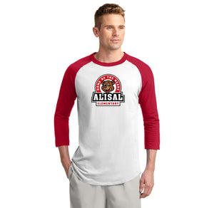 Alisal Elementary Spirit Wear 2024/25 - On Demand-Adult Unisex Baseball Tee Bear Logo