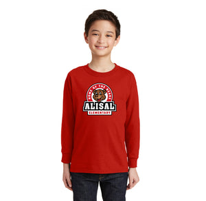 Alisal Elementary Spirit Wear 2024/25 - On Demand-Youth Unisex Long Sleeve Tee Bear Logo