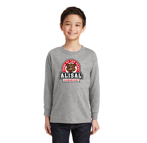 Alisal Elementary Spirit Wear 2024/25 - On Demand-Youth Unisex Long Sleeve Tee Bear Logo