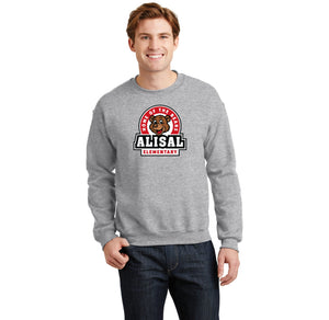 Alisal Elementary Spirit Wear 2024/25 - On Demand-Adult Unisex Crewneck Sweatshirt Bear Logo