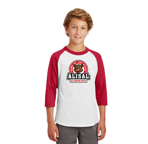 Alisal Elementary Spirit Wear 2024/25 - On Demand-Youth Unisex Baseball Tee Bear Logo