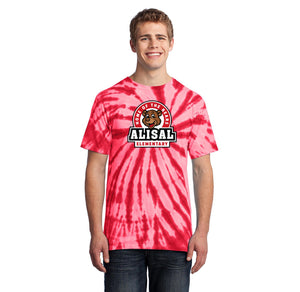 Alisal Elementary Spirit Wear 2024/25 - On Demand-Adult Unisex Tie-Dye Shirt Bear Logo