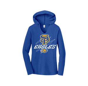 San Pasqual High School-Womens Premium Perfect Tri Long Sleeve Hoodie On-Demand Claw Eagles