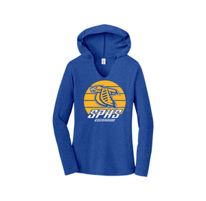 San Pasqual High School-Womens Premium Perfect Tri Long Sleeve Hoodie On-Demand Circle Logo