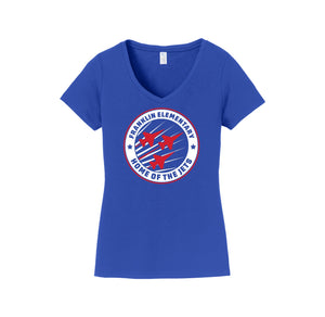 Benjamin Franklin (Riverside) Spirit Wear 2024-25 On Demand-Women's Fan Favorite V-Neck Tee On-Demand