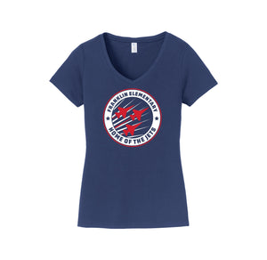 Benjamin Franklin-Womens Fan Favorite V-Neck Tee On-Demand