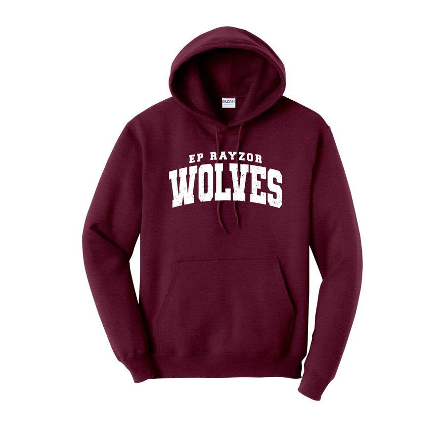 EP Rayzor-Adult Unisex Hoodie On-Demand Wolves Text Logo