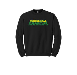 Vintage Hills Spirit Wear 2024-25 On Demand Store-Adult Unisex Crewneck Sweatshirt Typographic Design